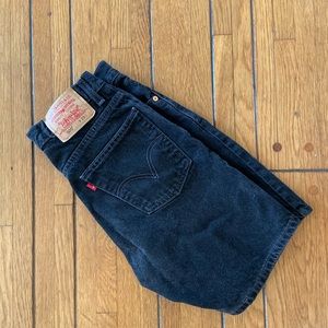 Vintage Levi’s 505 black shorts